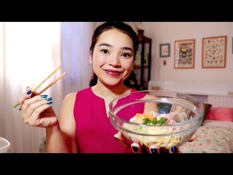 (ASMR) Cozinhando e Comendo🥢Comida Japonesa 💮