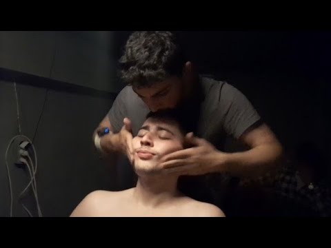 Perfect asmr massage head massage and body massage