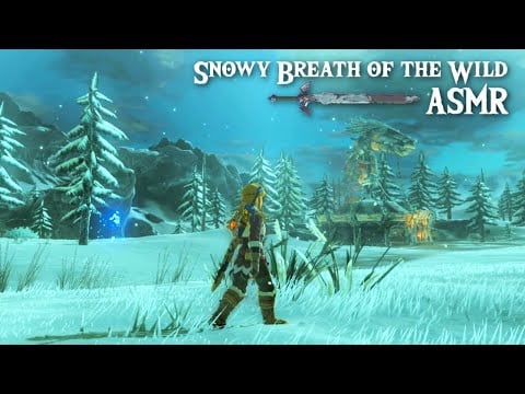 Breath of the Wild ASMR ❄️ Snowy Hyrule Adventure 🏞️ Ear to Ear Whispering + Ambience