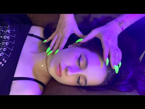 ASMR Gentle Face Touching to Sleep (No Talking)