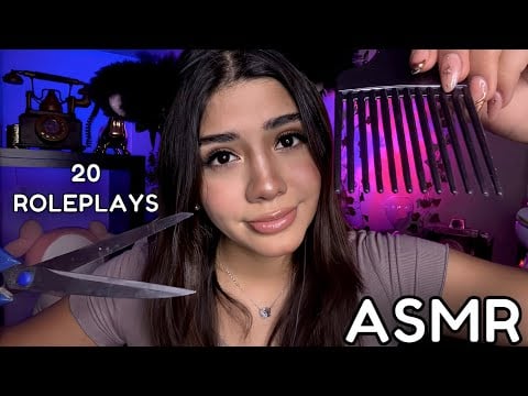 ASMR ESPAÑOL / TE HAGO DORMIR con 20 ROLEPLAYS muy relajantes