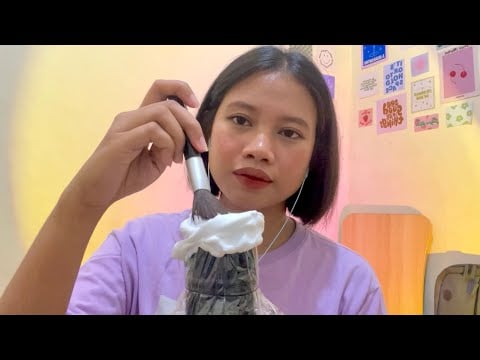 ASMR shaving cream on mic 🎙 (tingly crinkles) | 🇵🇭