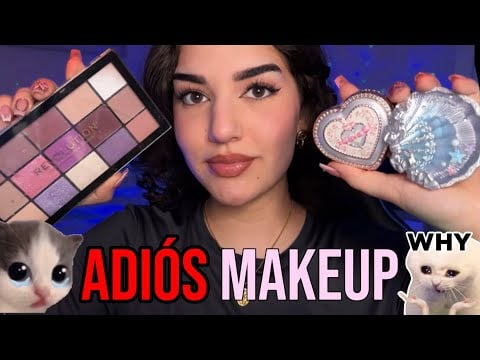 ASMR LIMPIEZA DE MAQUILLAJE 💄 No necesito tanto…