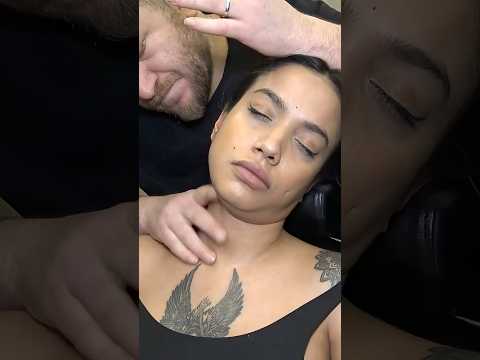 TICS & TICKLE FEMALE BODY MASSAGE AND FOOT WASH, CRACKS #asmr #cracks #footwash #shorts #tickle