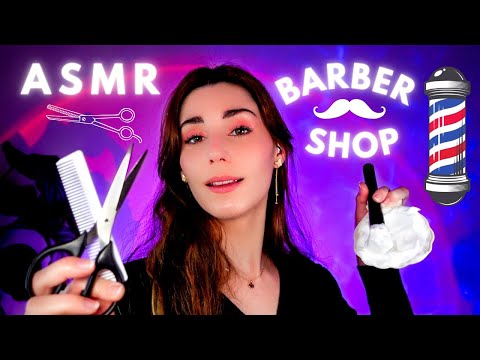 ASMR💈BARBERÍA💈Lavo y corto tu cabello y barba + Skincare 🪒 Roleplay en ESPAÑOL / Barbershop