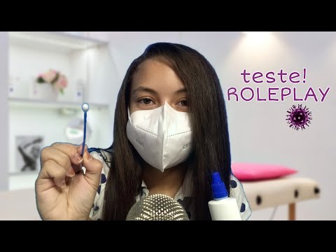 (ASMR PORTUGUÊS) ROLEPLAY Você Fazendo Teste (kov!d) Para uma Viagem!