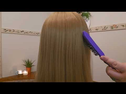 🪴 ASMR Self Care Relaxation Session w/ Hair Brushing + Hair Sectioning Part2 (Soft Spoken Whispers)🪴