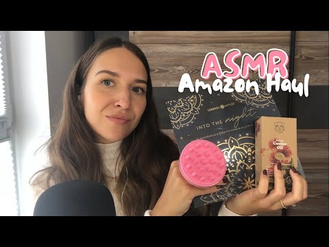 ASMR Tingly Amazon Haul 🛍️💕 | beauty, books & more (tapping, scratching, whisper ramble)