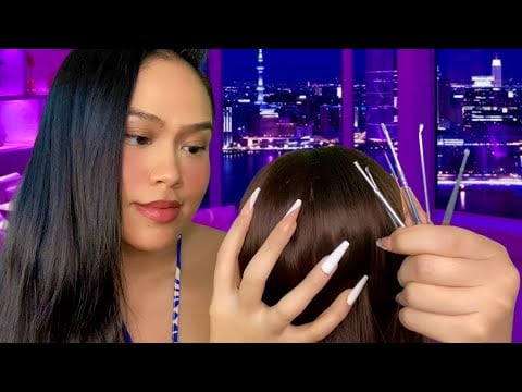 ASMR Sending Shivers Down Your Back W/ Scalp Scratch, Ear Cleaning, Neck & Nape Massage & Scratch