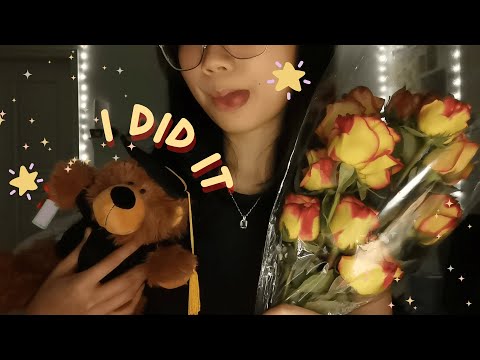 asmr | hey i graduated chat (random soft-spoken rambling assortment)