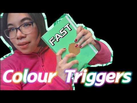 ASMR Fast and Aggressive Colour Triggers for Tingles 🌈 Shorts Compilation -  No Talking