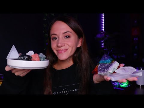 ASMR / My Favorite Crystals And What They Do (tapping, whispering, haul)
