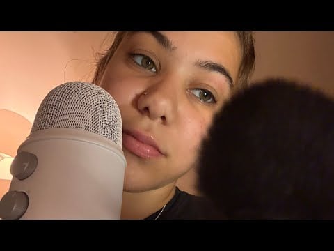 Super clicky mouth sounds while doing your makeup!! Semi inaudible