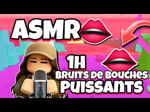 ASMR Français • 1H DE BRUITS DE BOUCHE PUISSANTS SUR ROBLOX 😴👄 (blue yéti x) 