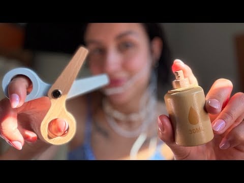 Asmr Arrumando seu cabelo | itens de madeira 🪵  #asmr #asmrsounds 