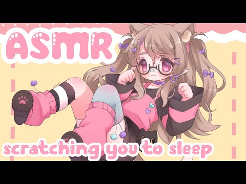 ASMR 1 HOUR Scratching you to sleep! ♡ Trigger variety ♡ Minimal Talking ♡ Whispered ♡ Vtuber