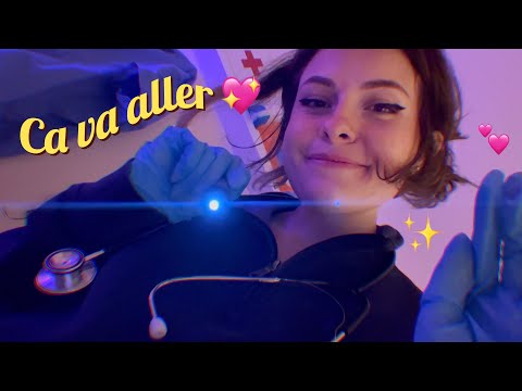 Tu es tombé, l'infirmière fait un check up pour vérifier que tout va bien | ASMR chuchoté