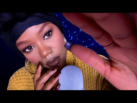 ASMR 🌱 Trigger Words For Sleep (Up Close Whispers With Hand Movements)