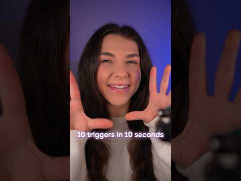 10 triggers in 10 seconds #asmr #shorts #asmrshorts