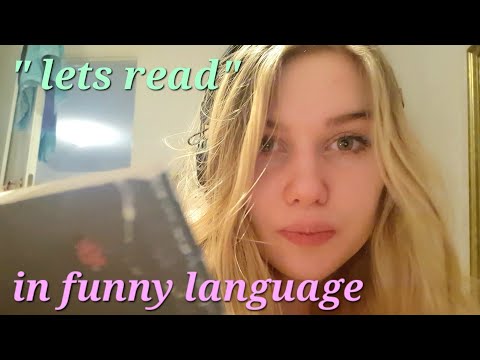 ASMR lofi reading non english book while chewing gum