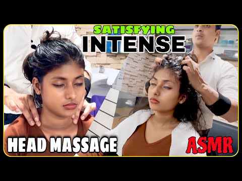 ASMR SATISFYING INTENSE HEAD MASSAGE & SCRATCHING TAPPING SOUND FOR DEEP SLEEP || Barber Rizwan