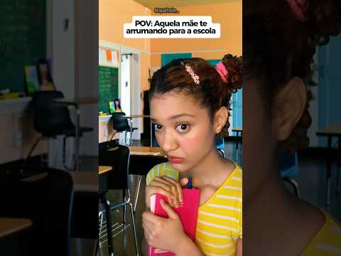 POV: Aquela mãe te arrumando para a escola #asmr #pov #humor #comedia #asmrvideo #satisfying