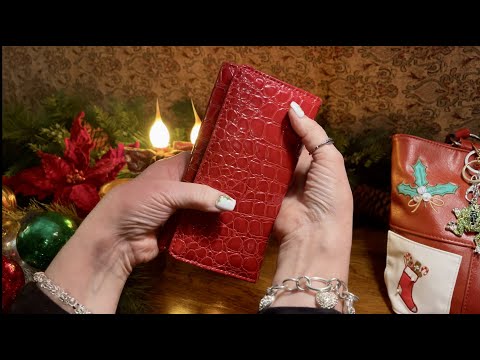 "The Red Wallet!" (No talking version) Vinyl tapping & scratching~by special request. ASMR