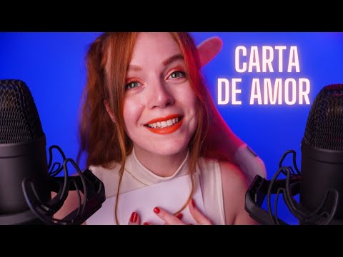 ASMR LEYENDO CARTA DE AMOR + ¿MI NOMBRE REAL? ESPECIAL SAN VALENTIN