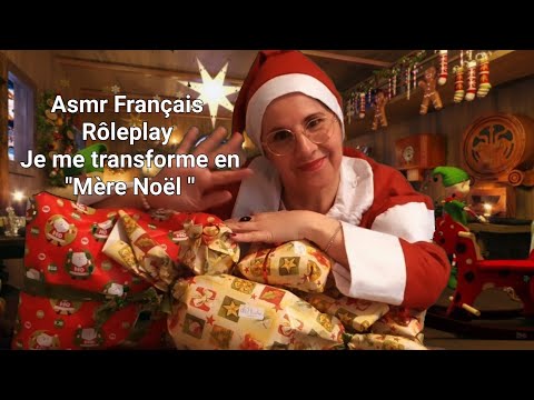 #Asmr Français #Rôleplay  en Mère Noël pour vos paquets cadeaux de Noël avec l'aide du "père Noël" .