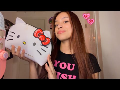 ASMR what’s in my makeup bag?🌸lofi vibez