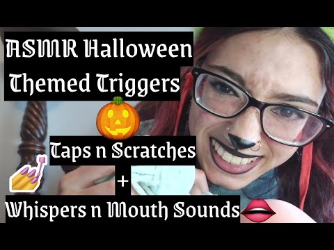 ASMR Tingly Halloween Triggers 🎃 Whispering + Mouth Sounds