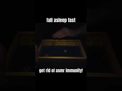 shut the box asmr 😴💤 | fall asleep fast & get rid of asmr immunity with this win #shutthebox #asmr