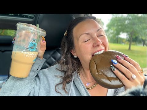 asmr/ drinking a FALL coffee ☕️ + doing sleepy triggers😴 to RELAX you🤎