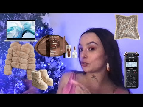 ASMR 🎄 wishlist and present tapping 🌠