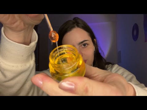 asmr mostrando minha coleção de gloss diferentes | sons de boca