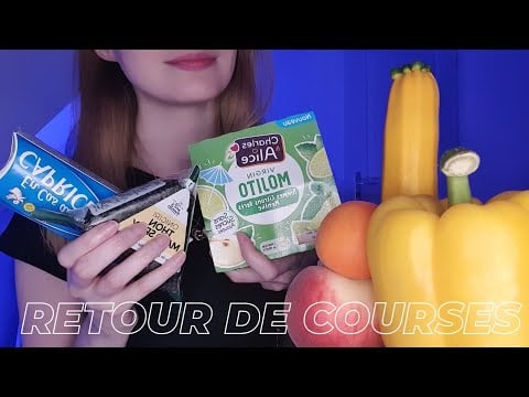 ASMR 🥑 RETOUR DE COURSES (99.9% de chance de t'endormir)
