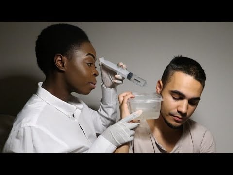 (ASMR) Ear👂 Irrigation With Warm Water