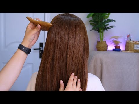 100% Tingle Hair ASMR No Talking Hair Brushing for Sleep