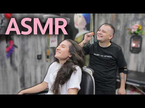 Female ASMR Turkish Barber Massage – Magic Red Pen & Sleep Mask Relaxation