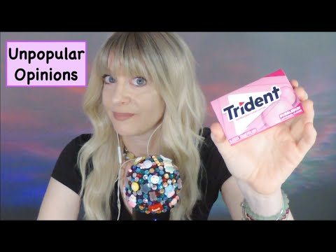 ASMR Gum Chewing Unpopular Opinions Whispered | #cutebeebooknook