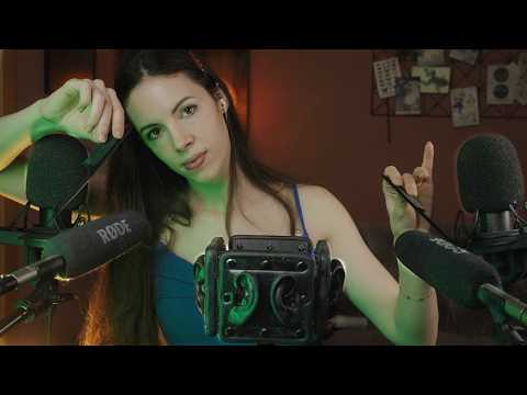 ASMR 3 Mics at INSANE Sensitivity | Triple Ear Attack for Full Body Shivers 👂
