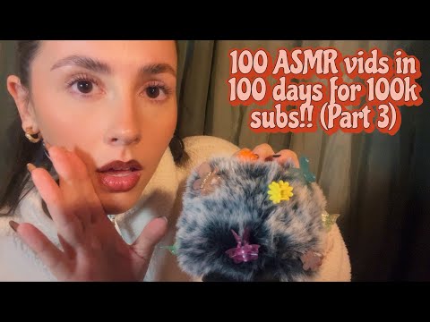 ASMR- Plucking butterflies, fluffy mic cover sounds and lots of rambling with stutters🦋