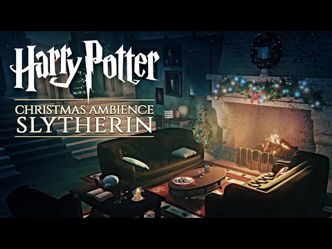 Slytherin ◈ Christmas Night at Hogwarts 🎄 Harry Potter inspired Holiday Ambience & Soft Music