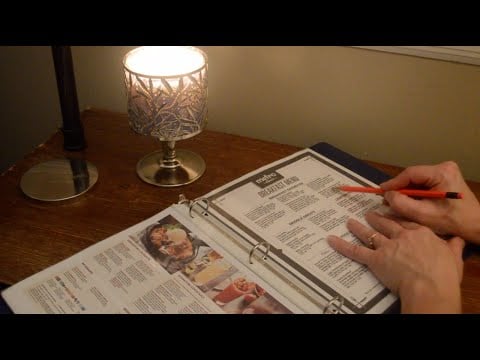 Asmr - Menu Reading - Softly Spoken