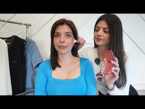 ASMR Spring Makeup & Outfit  Fitting, Styling | Soft Glam, Casual Looks | Soft Spoken Real Person