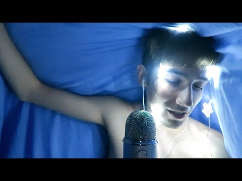 ASMR 🌜Unintelligible Whispering Under the Blanket🌛