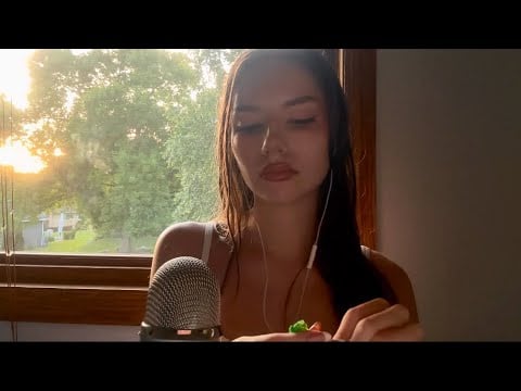 ASMR mouth sounds with candy 🍬👅 