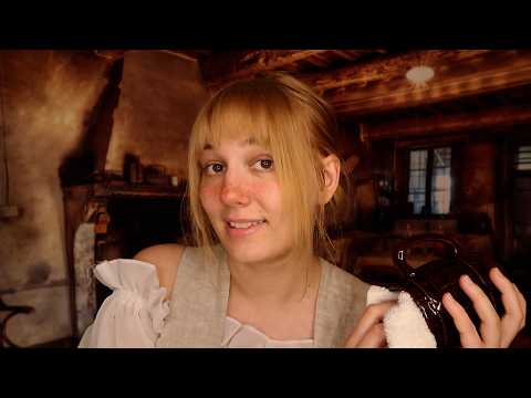 ASMR Welcome to The Dewdrop Dusk Inn! Ambiguous Accent, Fire Crackling, Gibberish Singing