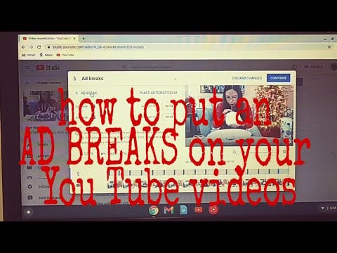 HOW TO PUT AN  AD BREAKS ON YOUR YOU TUBE VIDEOS.Igorota in Denver Colorado 🇺🇸