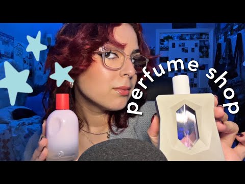 ASMR | perfume shop roleplay (tapping, mouth sounds, rambles)